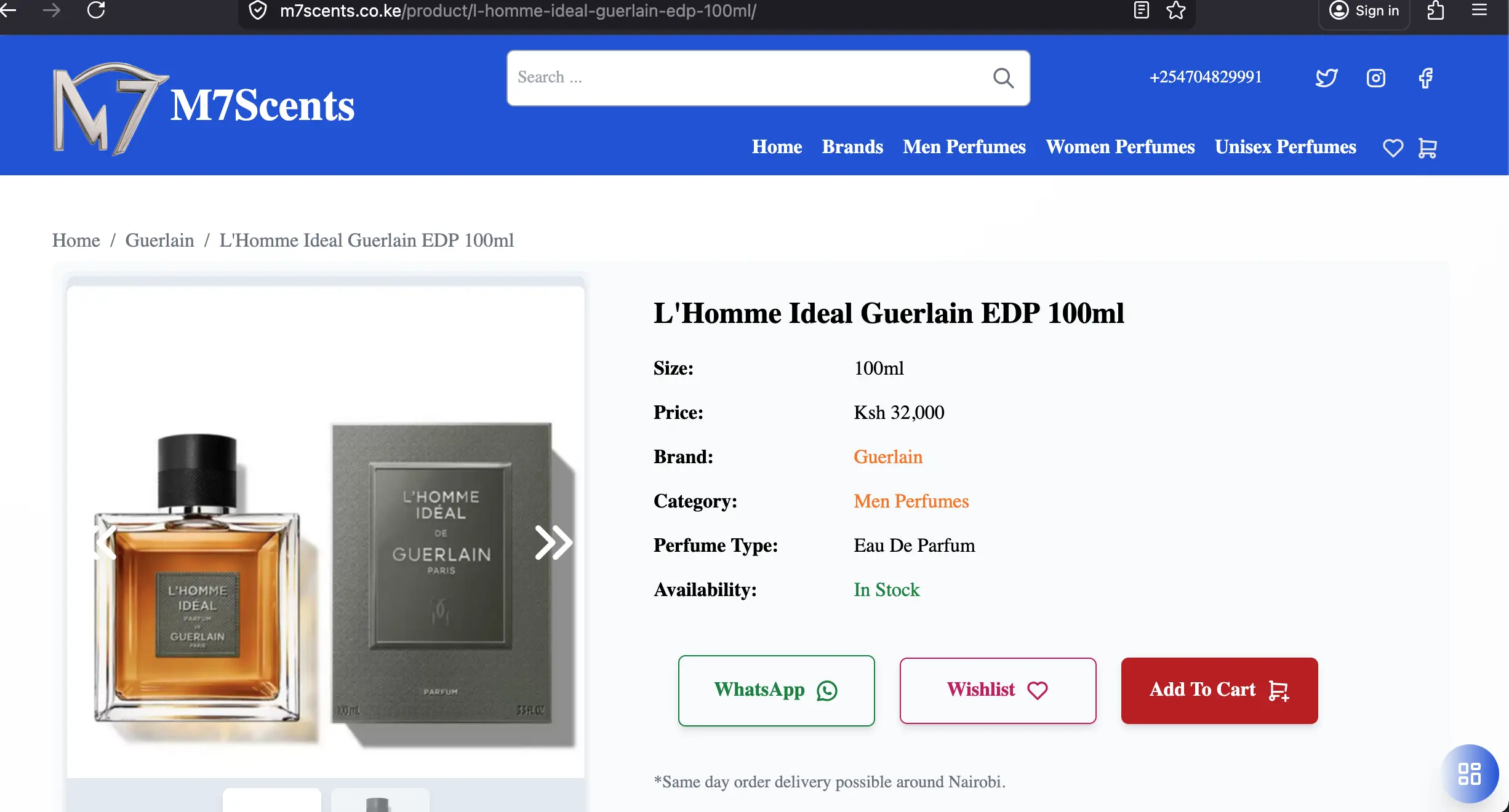 Perfume E-commerce Website – Speedy, SEO-Optimized & User-Friendly by Chantosweb Developers by Chantosweb developers