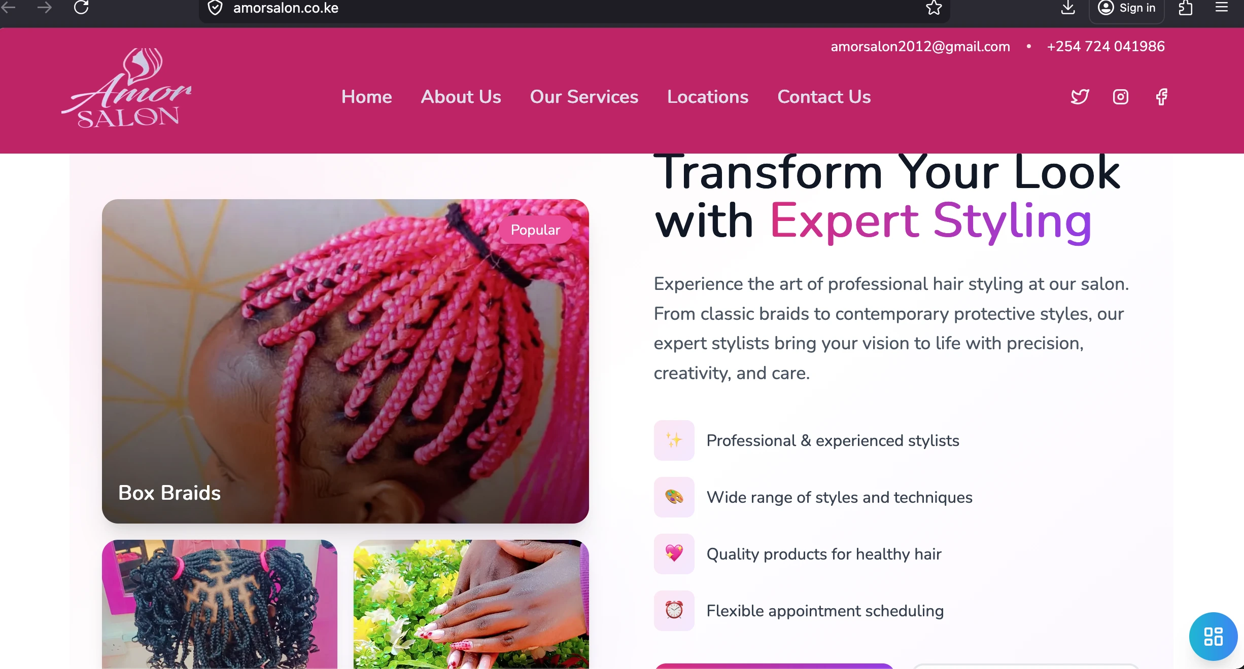 Professional Salon Website Developers | Custom Designs for Beauty & Hair Salons by Chantosweb developers