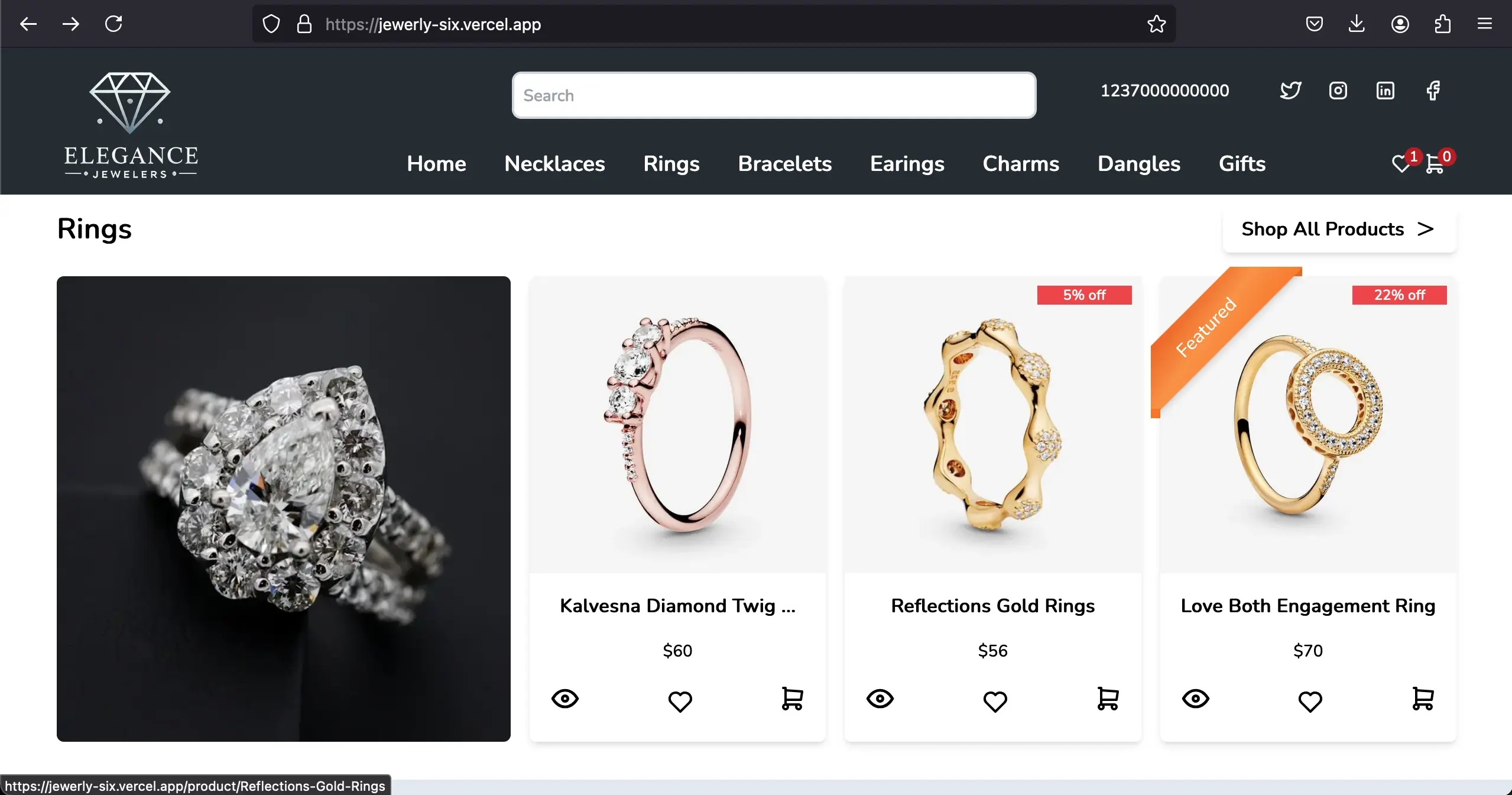 Expert Jewelry E-commerce Website Development & SEO Services in Kenya by Chantosweb developers